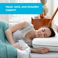 thumbnail image 2 of Linenspa Medium Feel Standard Size Ventilated Gel Memory Foam Bed Pillow with Washable Cover and Temperature Regulating Infusion, 2 of 8