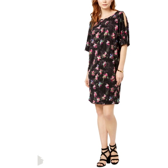 Rachel Roy Womens Sheet Sheath Dress, Grey, Large