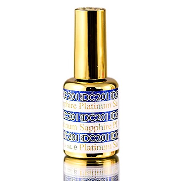 Esmalte de uñas en gel DND DC PLATINUM Con brillo Stinaface 0.5 oz