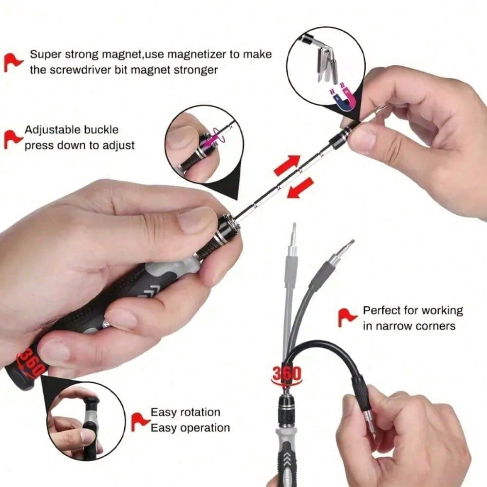 115In-1 Multifunctional Screwdriver Set Mobile Phone Computer Glasses Repair Tools Precision Cross One-Word S2 Batch Head