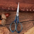 thumbnail image 1 of BUYISI Durable Scissors Shears Polyester Retro Design Sewing Stainless Steel Tailor Toolbox Vintage Cotton Craft Garden Blue, 1 of 5