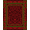 Red, Pattern 4, variant on ODIKA 4'x6' Machine Washable Non-Slip Area Rug, Championship Trophy Emblem with Laurel Motifs High Traffic Rug, Gold, 669577