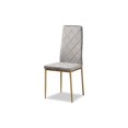 thumbnail image 2 of Baxton Studio Chaise de Salle à Manger Moderne Luxe & Glamour, Gris & Or (Ensemble de 4), 2 of 5