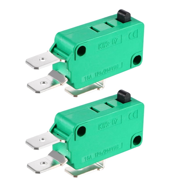 Uxcell 2PCS KW3-OZ 16A 125/250VAC Interruptores de límite micro tipo acción de botón