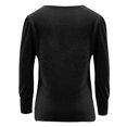 thumbnail image 4 of Plus Size Tops for Women Clearance Tops for Women Under $10 Long Sleeve Button Casual Round Neck Long Sleeve Sweatshirts, 4 of 4