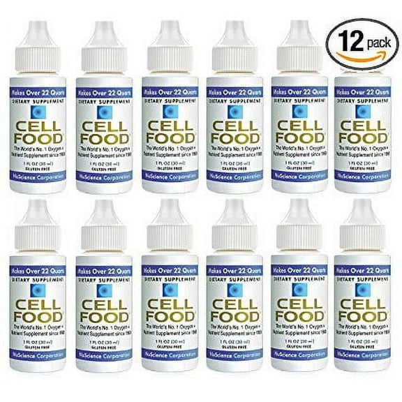 12 x Cellfood Liquid Concentrate 1 fl oz