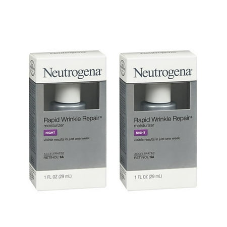 Neutrogena Rapid Wrinkle Repair Moisturizer Night - 1 oz -2 Pack