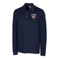 thumbnail image 2 of Men's-Cutter & Buck  Navy FC Dallas Big & Tall Advantage Eco Tri-Blend Pique Long Sleeve Polo, 2 of 3