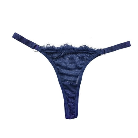 

NECHOLOGY Women Cute Sexy Lace Hollow Lace Transparent Lace Bow Briefs Panties Women s Panties Size 7 Underpants Blue Large