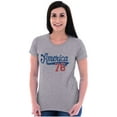 thumbnail image 4 of Vintage America 76 USA Patriot Womens Slim Fit Graphic Tee Brisco Brands S, 4 of 6