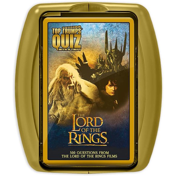 ERDS-Lord of the Rings Quiz Game, 500 questions based on the films, gather your Fellowship battle through Middle Earth to make Frodo and Gandalf proud, makes a great gift for ages 8 plus