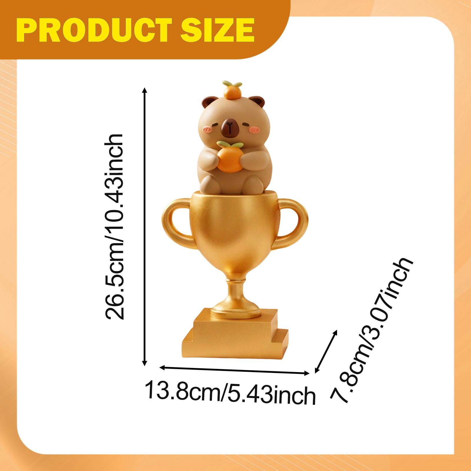 Bear Trophy Award Resin Cup Unique Decoration for Teacher Student School Recognition Events