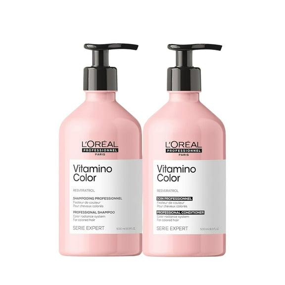 Loreal Serie Expert Vitamino Colors Shampoo and Conditioner 16.9 oz DUO KIT