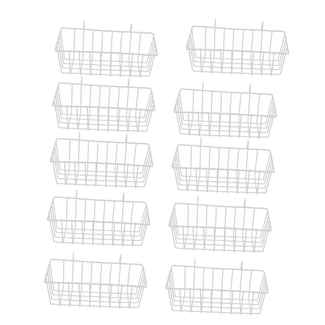 chapada en piezas, bandeja colgante de panel de rejilla, organizador de contenedores de de cocina de montaje en pared, Soledad Cesta de rejilla de hierro