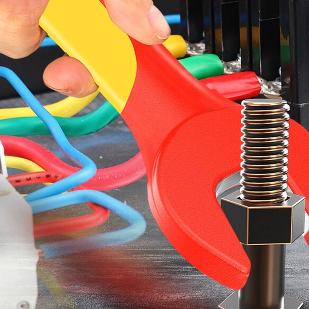 MOMOJIA Precisions 1000V Insulated Open End Wrench Set Multiple Size Option For Industrial Electrical Applications