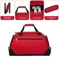 thumbnail image 4 of iFARADAY Unisex 55L Sport Gym Duffle Bag Shoes Compartment Red, 4 of 7