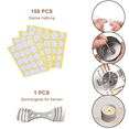 thumbnail image 6 of Candle Wick Kit, 150pcs Candle Wicks, Candle Wick Stickers 150pcs and Candle Wick Centering Device 1 pcs, Candle Making Supplies for Candle Making, Candle DIY, 6 of 7