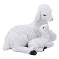 thumbnail image 3 of Sheep Figurines Rustic Style Distressed Look Resin Material Decorative White Lamb Ornament for Farm Themed Crafts, 3 of 14