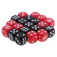 thumbnail image 4 of 20 Piezas Dados de six Lado de Rol Acrílico de Resina para Juegos de Facíl Llevar Ligero Borde Cuadrado Zulema Dados D6, 4 of 8
