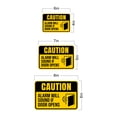 thumbnail image 6 of Classic Framed Plus Caution Alarm Will Sound If Door Opens Door or Wall Sign | Safety Signage - Medium, 6 of 8