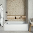 thumbnail image 2 of Streamline NAL-5420-ORB 60 in. x 30 in. Acrylic Right-Hand Drain Alcove Bathtub in Glossy White With External Drain in Matte Oil Rubbed Bronze, 2 of 10