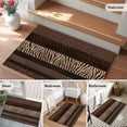 thumbnail image 5 of Rectangle Area Rugs 2 x 3 Ft, Animal Print Non-Slip Residential Carpet, Abstract Leopard Zebra Skin Texture Brown Indoor Crawling Mats Runner Rugs for Living Room/Dining Room/Bedroom, 5 of 8