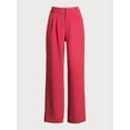 thumbnail image 2 of Free Assembly Women’s High Rise Wide Leg Pleated Pants, 32” Inseam, Sizes 0-20, 2 of 6