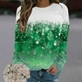 thumbnail image 1 of Birdeem Mode Femmes T-Shirt à Manches Longues Col Rond Imprimé Chandail en Molleton Blouse Tops, 1 of 1