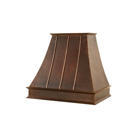 

38 Inch 1250 CFM Hammered Copper Wall Mounted Euro Range Hood with Slim Baffle Filters