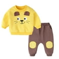 thumbnail image 3 of Esaierr 2-24 Months Boys Sweatsuit Pullover Tops Set for Baby Newborn,Fall Winter Cute Cartoon Long Sleeve Sweatshirt+sweat Pants Outfit, 3 of 9