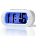 thumbnail image 1 of YOPTOP LCD Digital Alarm Clock with Snooze Function and Backlight - Large Screen Big Bold Numbers Desk Digital Alarm Clock with Silicone Protective Cover  Battery Powered,white, 1 of 7
