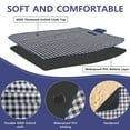 thumbnail image 3 of 80" x 60" Outdoor Picnic Blanket, Extra Large Foldable Lightweight Waterproof Sand Mat for Beach Camping Hiking Park Patio, Dark Blue, 3 of 6