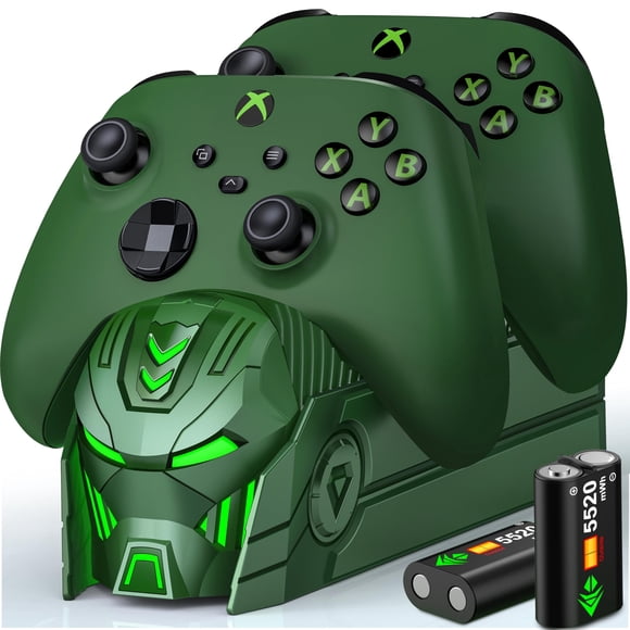 Controlador y estación de carga DINOSTRIKE Xbox con batería de 2x5520MWH