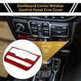 thumbnail image 2 of Unique Bargains 1 Pc Dashboard Center Window Control Panel Trim Cover for Jeep Wrangler JL JLU 18-24 Dash Central Control Window Switch Panel Trim ABS Red, 2 of 6