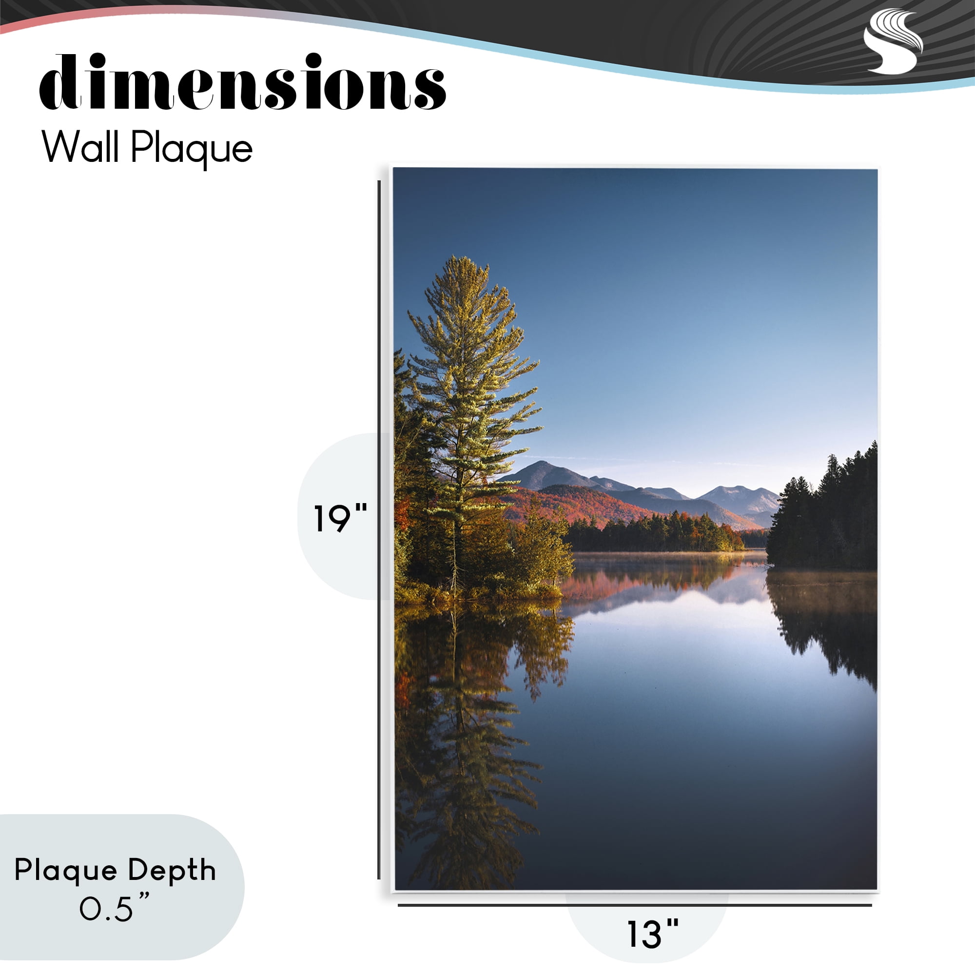 Stupell Industries Autumn Morning Wilderness Wall Plaque Art, design by Jonathan Zaharek