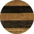 thumbnail image 1 of Ahgly Company Indoor Round Abstract Sedona Brown Abstract Area Rugs, 7' Round, 1 of 6
