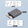 thumbnail image 3 of CY Adapter USB-C USB 3.1 Type C Female to Micro USB 3.0 Male Data Adapter 10Gbps Data Power for Laptop SSD Disk, 3 of 4