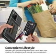 thumbnail image 5 of Dteck Case for Samsung Galaxy Note 20 Ultra/Note20 Ultra 5G 6.9-inch ,Shockproof Rubber Card Holder Leather Wallet Back Phone Kickstand Cover,Black, 5 of 6