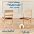thumbnail image 5 of ECR4Kids Hideaway Storage Table and Chairs, Kids Furniture, Dark Walnut/Antique White, 3-Piece, 5 of 9