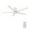 White, variant on SMAAIR Byrness 52" Low Prifile Ceiling Fan with Remote Light Kit 5 Blades