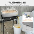 thumbnail image 6 of KFFKFF Maple Syrup Evaporator Pan, 11.2 Gallon Capacity, Produces 162 Cups of 8.8oz Syrup, Flat Pan with Valve and 3 Heating Options, 304 Stainless Steel for Home and Outdoor Use, 6 of 9