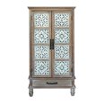thumbnail image 4 of Living Room Cabinets 55.12'' Tall Tower Storage Cabinet - Rustic Wood Sideboard Pantry Cabinet - Versatile Buffet Cabinet with Storage for Home Decor and Organization chic cabinet with two doors and, 4 of 7