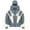 02#Light Gray, variant on Mens Balaclava Hoodie with Mask Zip Up Fashion Double Layered Hoodie with Eye Mask Hip Hop Warm Face Y2k Sweatshirts Dark Gray L