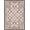 Pink Black, Pattern 1, variant on Design&I 8'x10' Washable Area Rug Snag-Free Coquette Vintage Rosette Border Ribbon Lattice Delicate Pink Flowing Dynamic for Dining Room, Large Office, Lounge