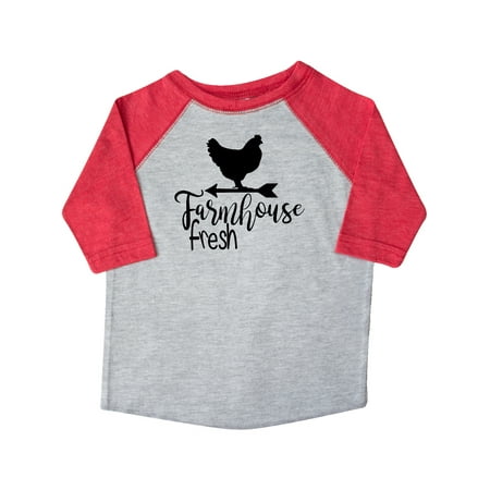 

Inktastic Farmhouse Fresh Chicken Gift Toddler Boy or Toddler Girl T-Shirt