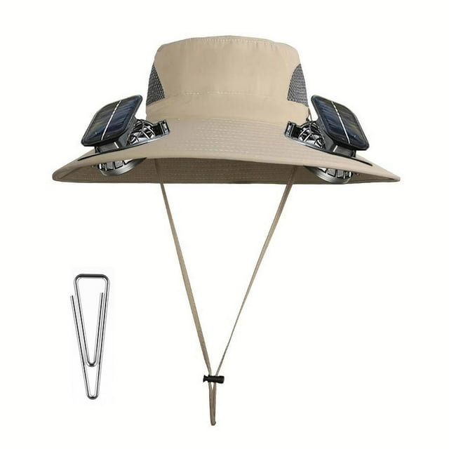 Hogar y jardín, Decoración de otoño, Ventiladores, Sombrero de pesca al aire libre con ventilador solar Sombrero para el sol para hombre con ventilador solar Sombreros de pesca Sombrero de abanico un