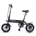 thumbnail image 2 of Samebike YINYU14 Folding Bicycle Moped Black Electric Bike E-bike 36V 8AH Lithium Battery for Adult, 2 of 7