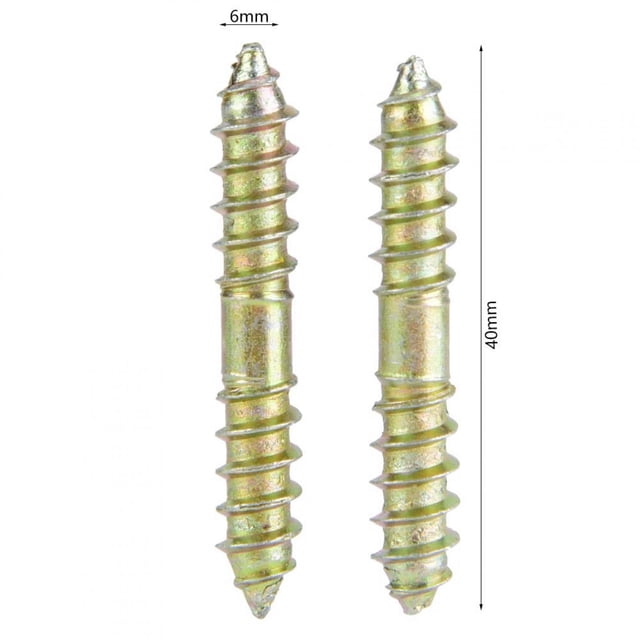 Tornillo De Pasador Conector De Muebles De Carpintería Tornillo De Doble Extremo Para Proyectos Domésticos