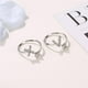 thumbnail image 3 of Sonducket Anillos apilables de letras para mujer con personalidad abierta, joyería de fiesta de plata a la moda, regalo, bandas de boda de moda, Ropa, zapatos y accesorios Miscelánea Tipo 1 Sonducket AP006389-01, 3 of 6