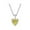 Yellow, variant on Women Jewelry Birthday Gift, Lady Crystal Heart Necklace Shiny Jewelry Heart Shaped Zircon Heart Necklace For Valentine's Day Birthday